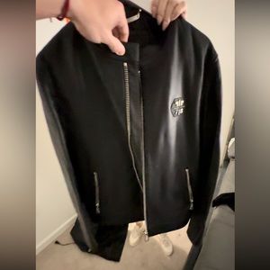 Black jacket Phillip Plein XL size. Wear once